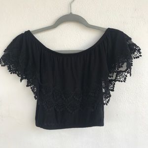 Crop top with embroidery detail